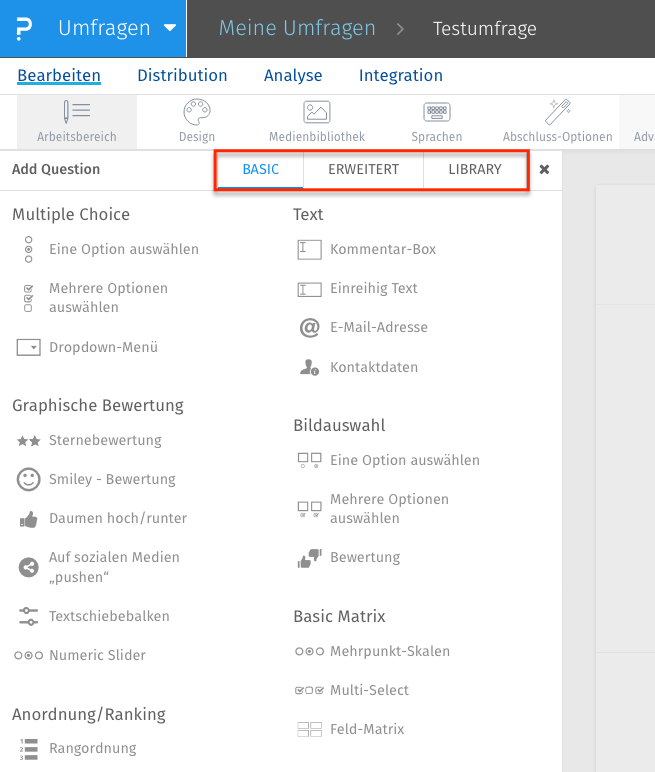 Survey Software Help Image